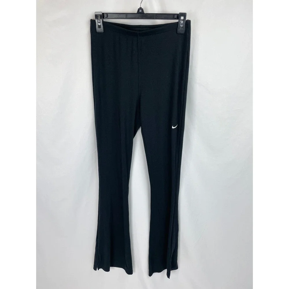 Nike Pants Women Medium Black Sportswear Chill Knit Flared Leggings FQ2113 Pants